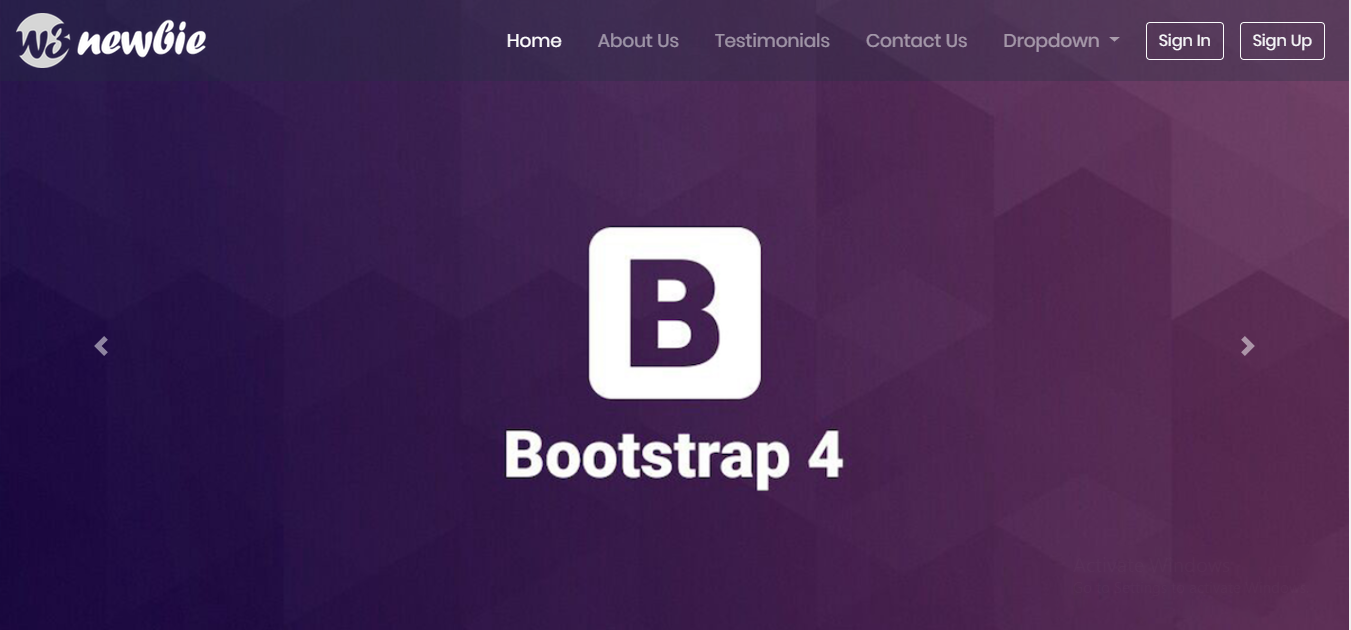 /slider landing-page with bootstrap